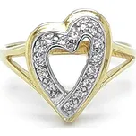 Zlatý Prsten Srdce se Zirkony 7130011