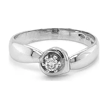 Prsten Zlatý Zásnubní Prsten s Diamantem 2010207