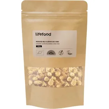 Sušené ovoce Moruše bílá sušená RAW BIO 100 g