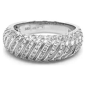 Prsten Zlatý Prsten s Diamanty 2011026