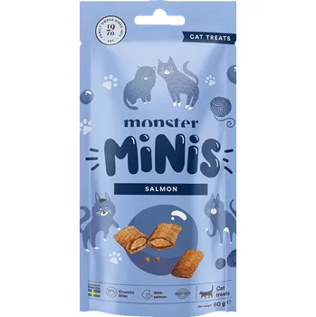 Hračka pro kočku Monster pamlsky pro kočky mini - losos