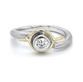 Prsten Prsten se Zirkonem z Kombinovaného Zlata 7130002