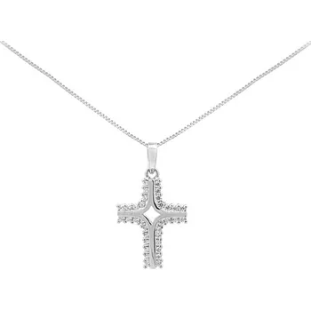 Přívěsek Přívěsek Kříž se Zirkony z Bílého Zlata 7151719