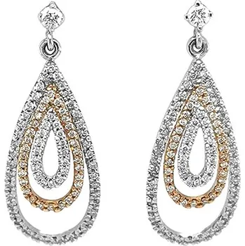 Náušnice Zlaté Náušnice s Diamanty 2020343