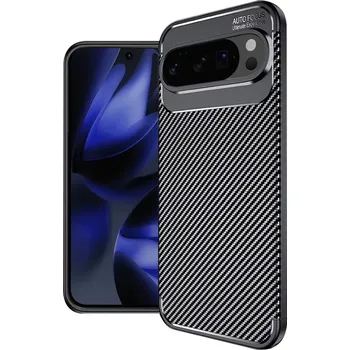 Pouzdro na mobilní telefon Kryt Google Pixel 10 Pro XL, Techsuit CarbonFiber černý