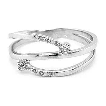 Prsten Zlatý Prsten s Diamanty 2010262