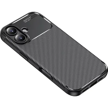 Pouzdro na mobilní telefon Kryt iPhone 17, Techsuit CarbonFiber černý