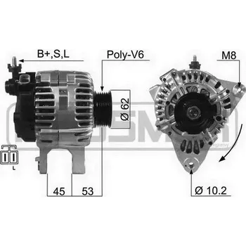 Alternátor ERA Alternátor ERA 210479A + DOPRAVA ZDARMA!