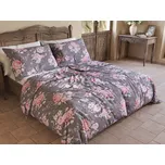 Bavlněné povlečení PROVENCE COLLECTION Beatrice šedá 70x90, 140x200