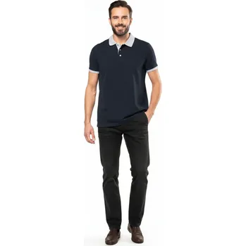 Pánské tričko Pánská polokošile EWIDENT Modrá Velikost: L