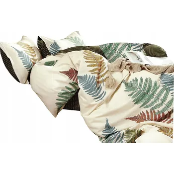 Povlečení Povlečení 160x200 3dílné Bavlněný satén Aida Sada 2x Povlak na polštář