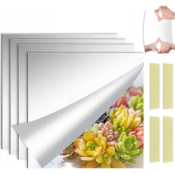 Zrcadlo ZRCADLO SAMOLEPÍCÍ PANELY NA ZRCADLO AKRYL ZRCADLA 30*30 4ks