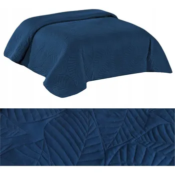 Přehoz na lůžko Přehoz na postel pohovku 220x240 PROŠÍVANÝ listy mikrovlákno Corrado GRANÁT