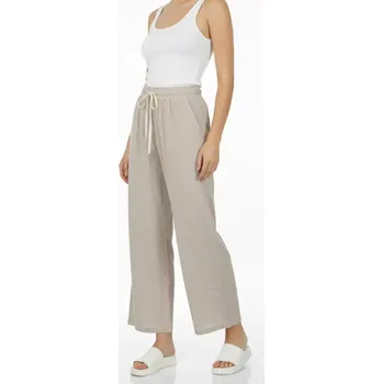 Dámské kalhoty Dámské letní kalhoty - manšestr - světle krémová