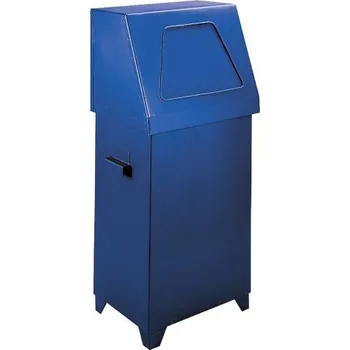 Odpadkový koš Meva Odpadkový koš s klapkou - modrý 70 l.