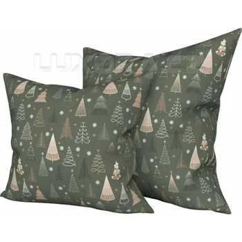 Polštář Geometrické stromečky zelený,50x50