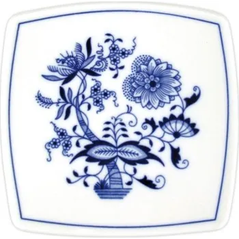Český porcelán Podšálek hranatý, miska - cibulový porcelán 10558