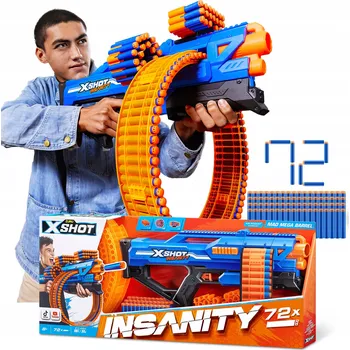 ZURU Pistole na šipky Mad Mega Barrel Insanity - 72 šipek 36609