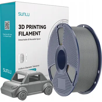 Filament SUNLU PET-G 1.75mm 1kg Šedá / Šedá