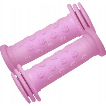 GRIPY NA ŘÍDÍTKA KOLA KROSS HAPPY KID 100MM RŮŽOVÉ S LÍMCEM