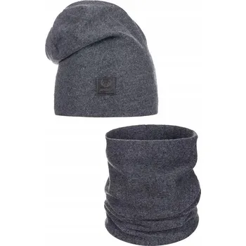 Čepice Ander Dětská Čepice Set Nákrčník Jarní Beniamina Grey 56