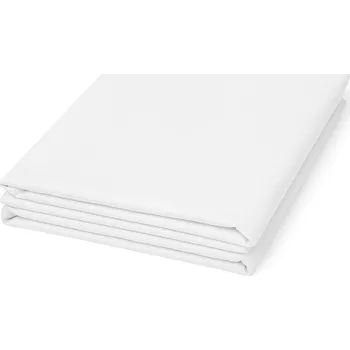 Prostěradlo pd Bavlněné prostěradlo tkané bílé 145 x 245 cm