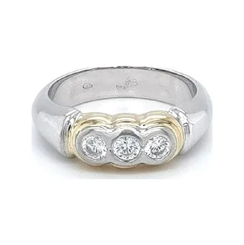 Prsten Prsten se Zirkony z Kombinovaného Zlata 7130037