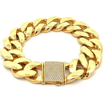 Náramek Zlatý Náramek Pancíř se Zirkony 7010470