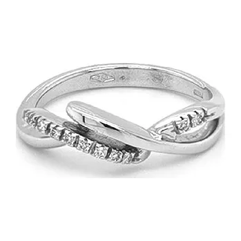 Prsten Zlatý Prsten s Diamanty 2010314