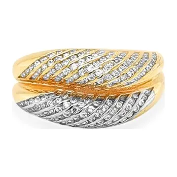 Prsten Zlatý Prsten se Zirkony 7130934