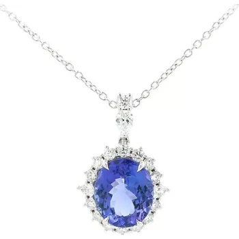 Náhrdelník Exkluzivní náhrdelník s tanzanitem v bílém zlatě 2030196