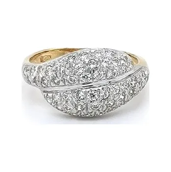 Prsten Prsten se Zirkony z Kombinovaného Zlata 7130565