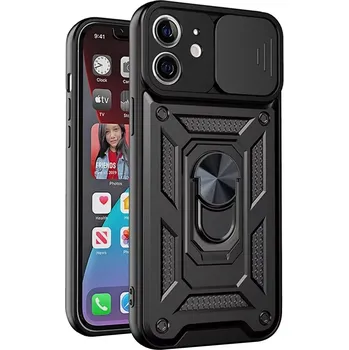 Pouzdro na mobilní telefon Kryt iPhone 12 Mini Techsuit CamShield Pro černý