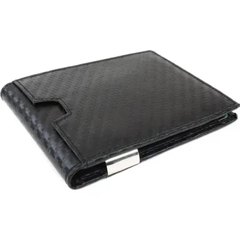 Arwel Černomodrá pánská kožená dolarovka s klipem