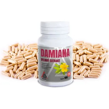 Damiana bylinný extrakt VALKNUT 100+20 kapslí zdarma