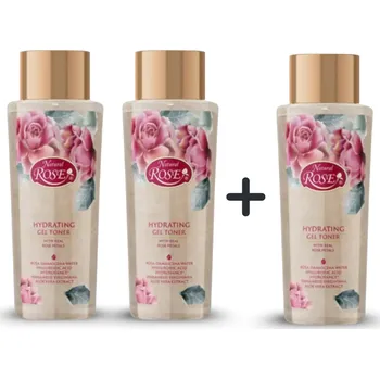 Kosmetická sada Arsy Cosmetics Set 2 + 1 zdarma NATURAL ROSE gelové tonikum 3x 375 ml