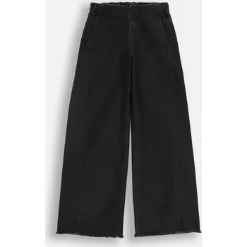 Dívčí džíny Dívčí černé džíny široké nohavice (Wide Leg) 152 Coccodrillo ZC5