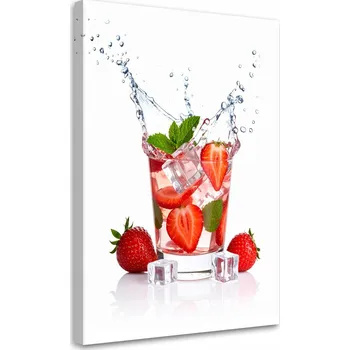 Obraz Obraz do kuchyně nebo baru, Jahodový koktejl ovoce 60x90