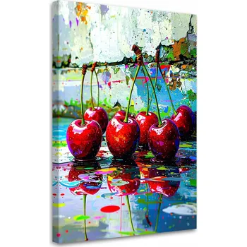 Obraz Moderní obraz do kuchyně jídelny, Třešně Ovoce 60x90