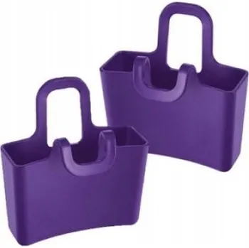 Koziol Víceúčelový Nádoba / držák na hrnek Lilli fialový 3558591 2 ks