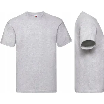 TRIČKO TRIČKO FRUIT OF THE LOOM šedá melanž 4XL