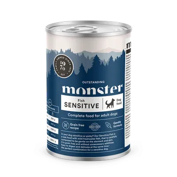 Krmivo pro psa Monster konzerva sensitive ryba pro dospělé 0.3999999761581421 kg