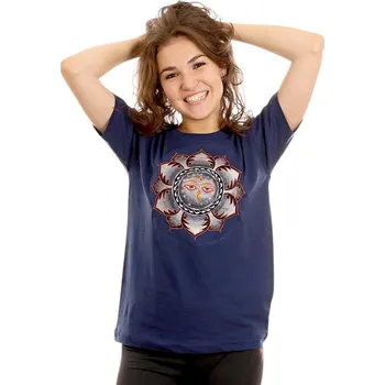 Pánské tričko Tričko "Buddhovy oči" tmavomodré Velikost: 42