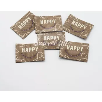 Nášivka Usměv béžová nažehlovací (E) (Nášivky na oblečení)