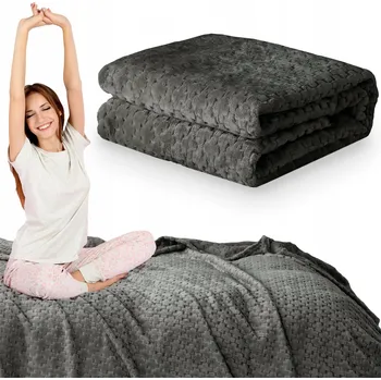 Přehoz na lůžko Deka 200x220 Přehoz na postel rohovou sedačku pohovku MIKROVLÁKNO plyšová Gediz