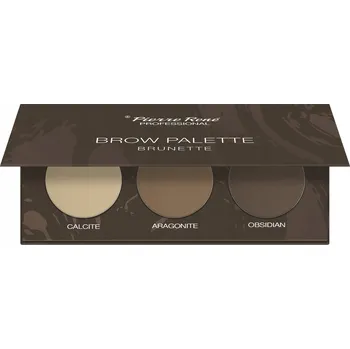 Oční stíny Pierre Rene Brow Palette 03 Brunette paletka stínů na obočí 3x1.3g