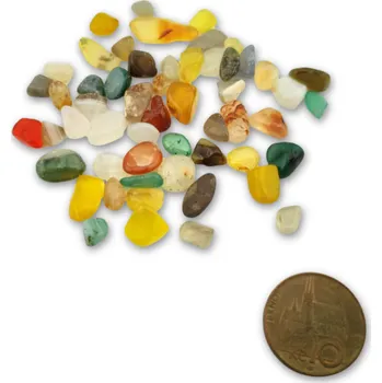 Tromlovaný skleněný zlom - směs imitace minerálů 30g