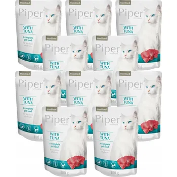 Krmivo pro kočku Vlhké krmivo pro sterilizované kočky Piper Animals s tuňákem 10 x 100 g