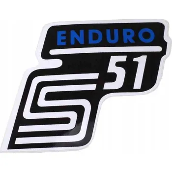 Samolepicí dekorace na vozidlo SAMOLEPKA SIMSON S51 ENDURO MODRÁ