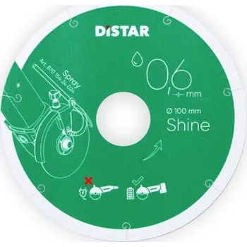 Řezný kotouč DISTAR SHINE kotouč diamantový na dlažby 101,6,x0,6/0,5x5x22,23mm